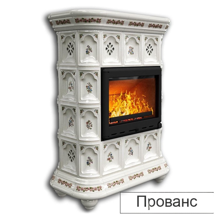 Изразцовая печь-камин КимрПечь Истра центральная с топкой Astov МЛ 700