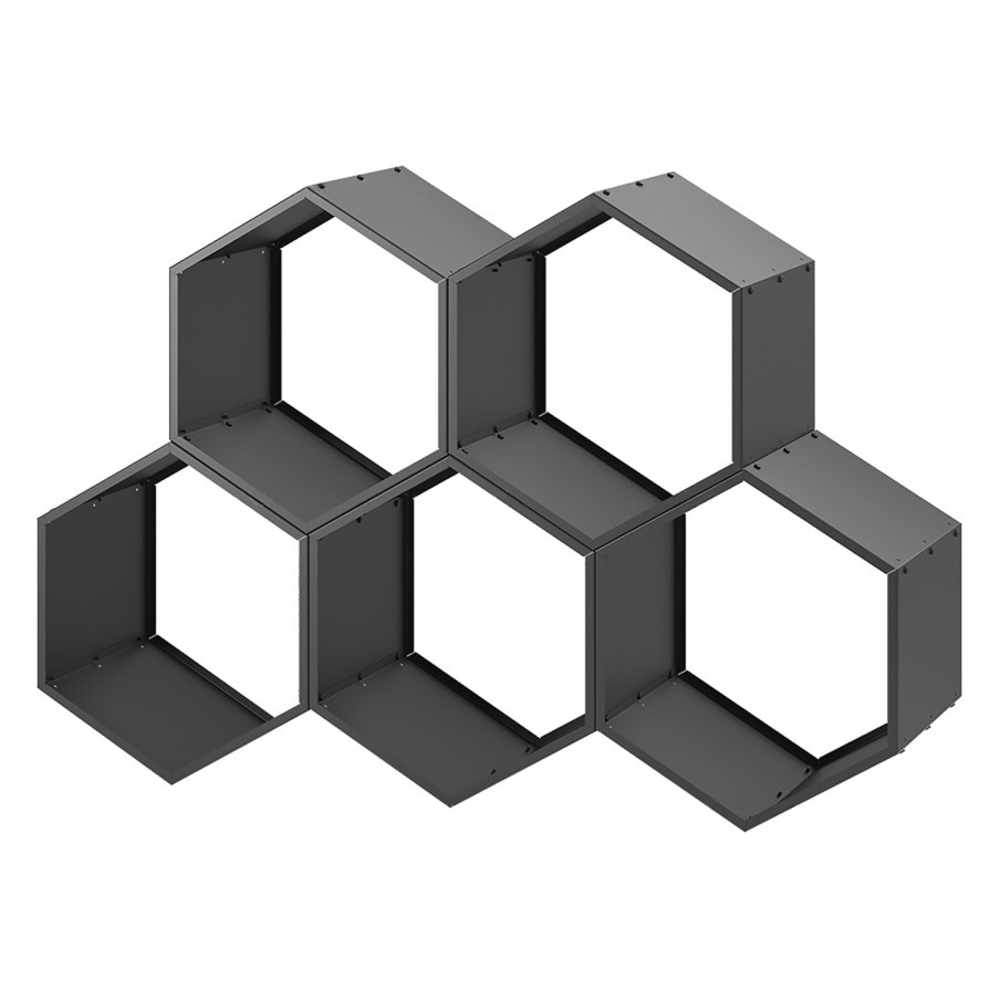 Дровница Везувий Соты black
