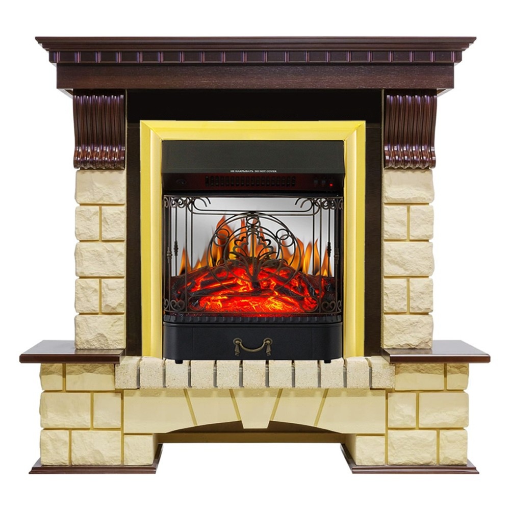 Каминокомплект Royal Flame Pierre Luxe шампань с очагом Majestic FX
