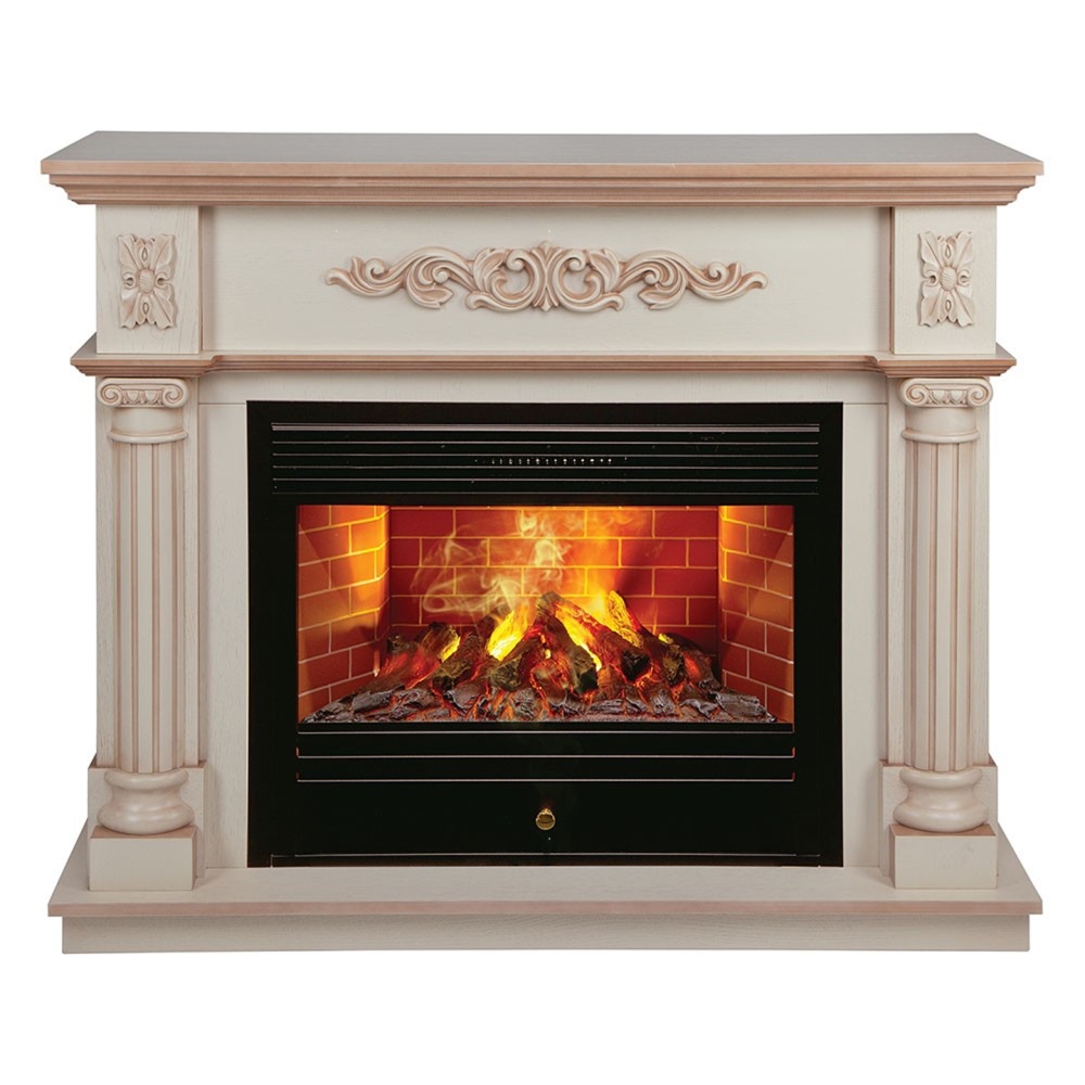 Каминокомплект RealFlame Silvia с очагом 3D Novara