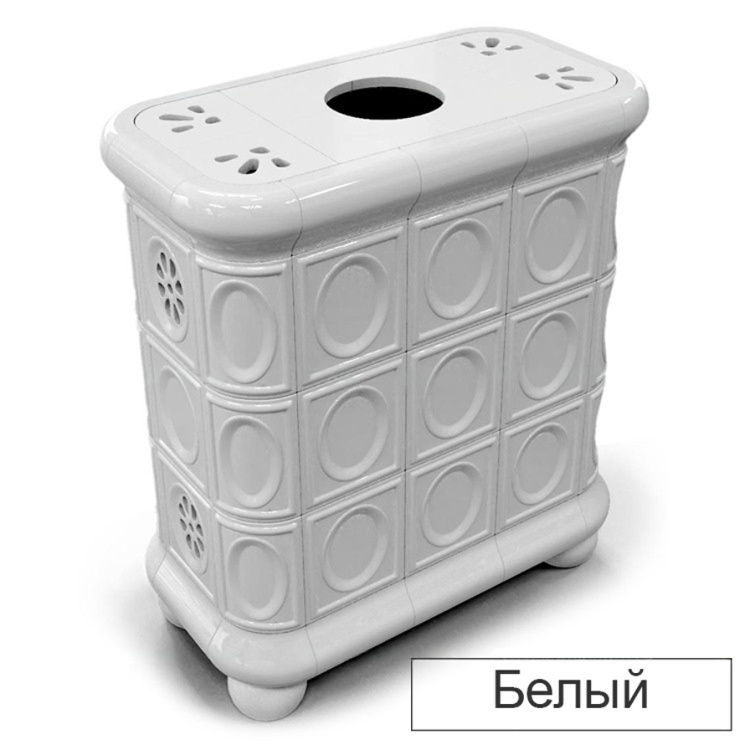 Изразцовая печь-камин КимрПечь Медальон центральная с топкой Astov К7454