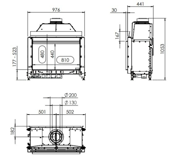 Газовая топка Kal-Fire G80/48F (Fairo ECO-line 80)