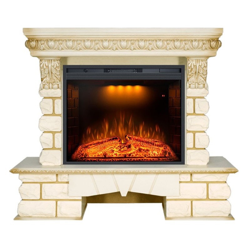 Каминокомплект Royal Flame Pierre Luxe Lord с очагом Emerald 28