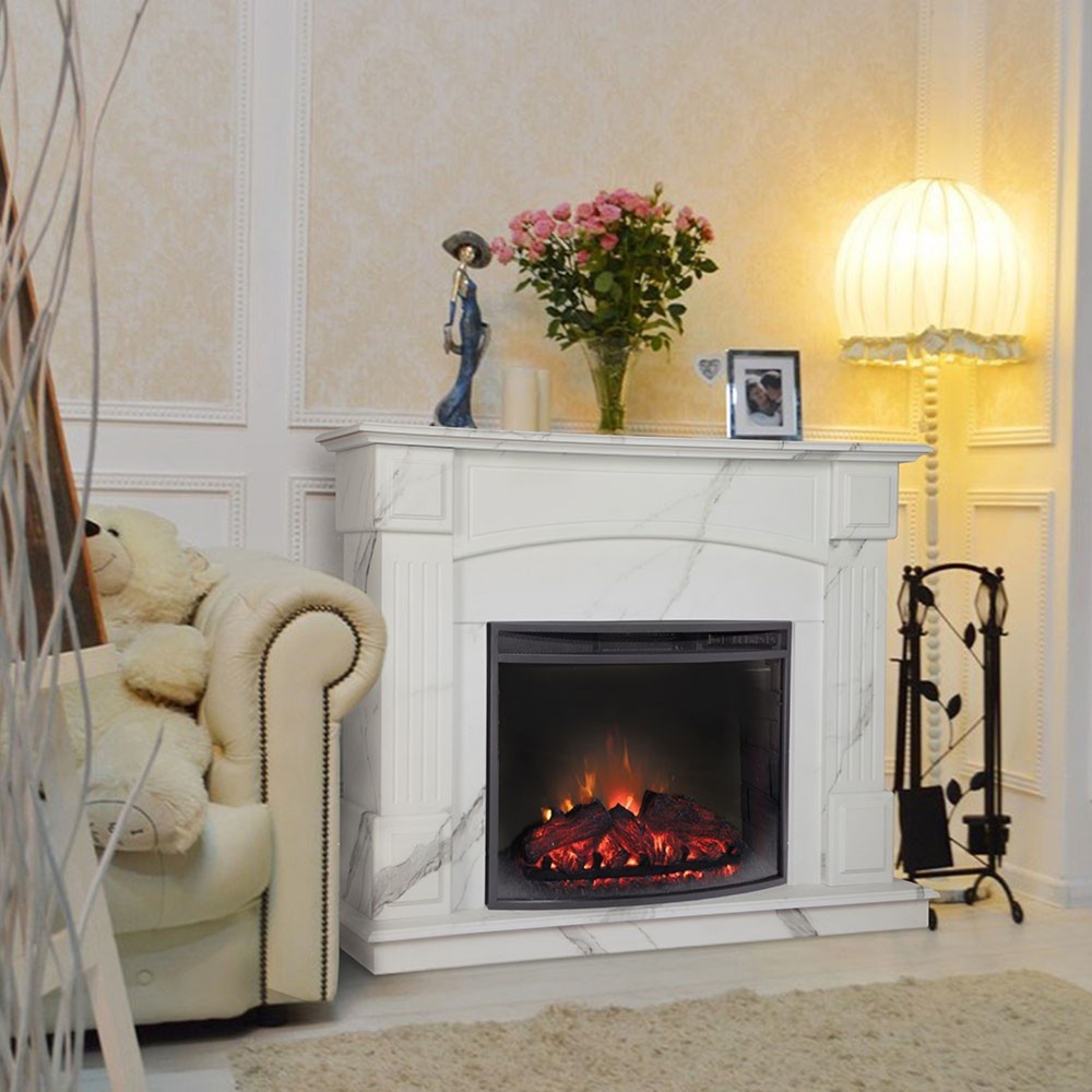 Каминокомплект RealFlame Carolina Marble с очагом Evrika 25.5