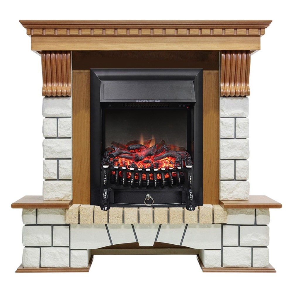 Каминокомплект Royal Flame Pierre Luxe с очагом Fobos FX (угловой)