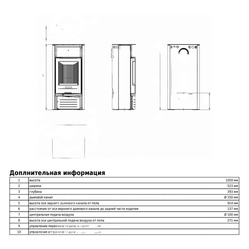 Печь-камин ABX Atlantik 5 III