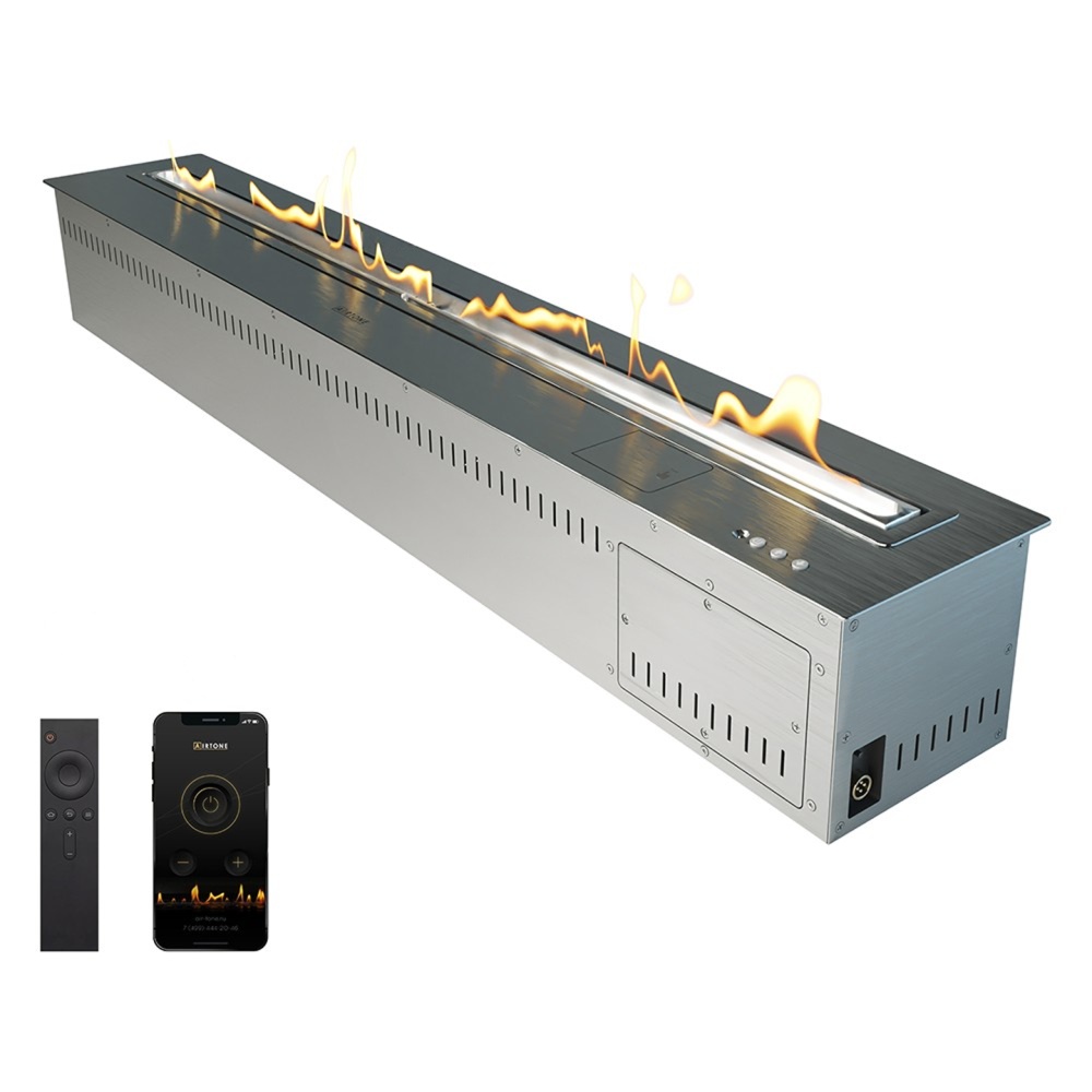 Автоматический биокамин Airtone Andalle Linear (Silver / Серебро)