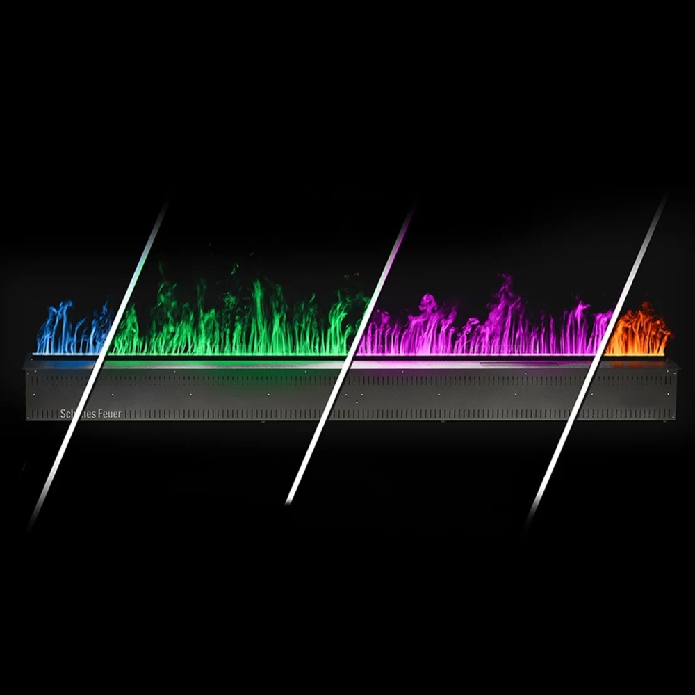 Электрический очаг Schones Feuer 3D FireLine 1000 RGB со стальной крышкой
