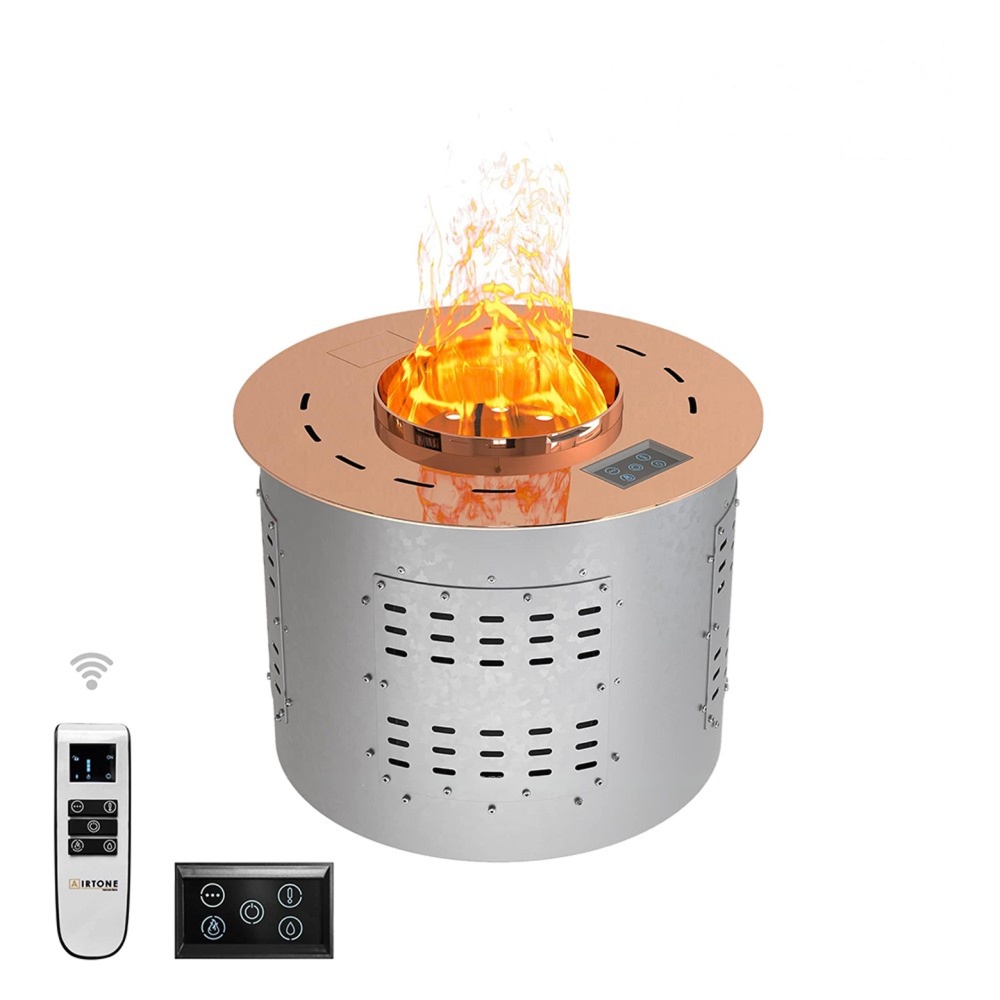 Электрический паровой камин Airtone Vepo Round (Rose Gold / Розовое золото-зеркало)