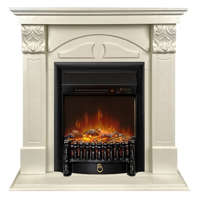 Каминокомплект Royal Flame Dublin RUSTIC с очагом Fobos FX M Black RC (разборный)