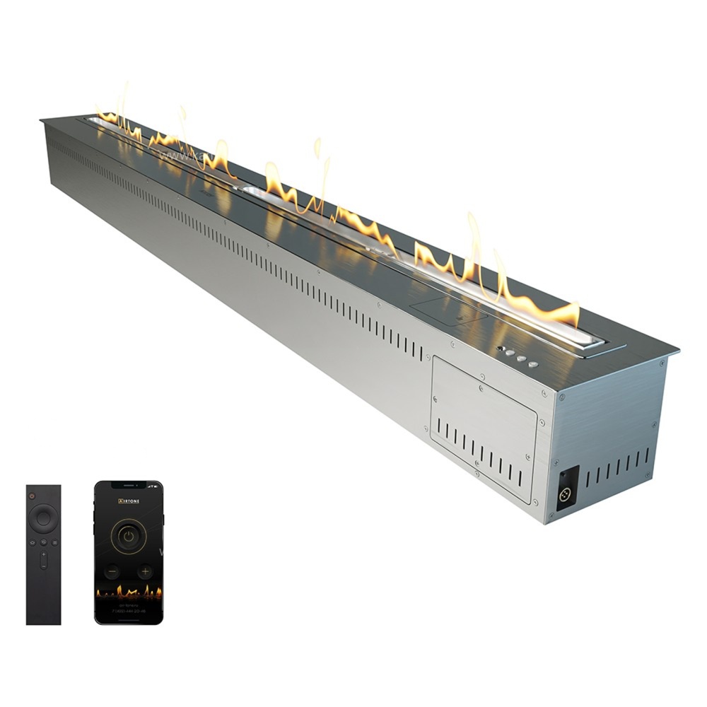 Автоматический биокамин Airtone Andalle Linear (Silver / Серебро)