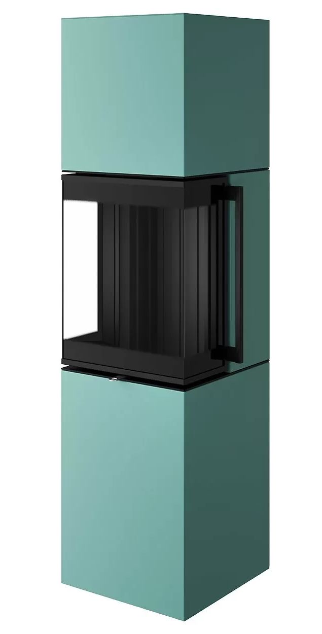 Печь-камин Spartherm Trico S бирюзовая