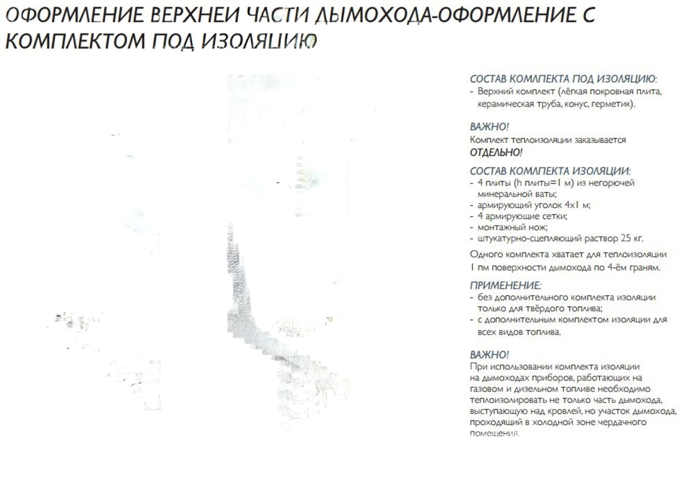 Одноходовой комплект керамического дымохода Schiedel UNI  (0,33 м) без вентиляционного канала
