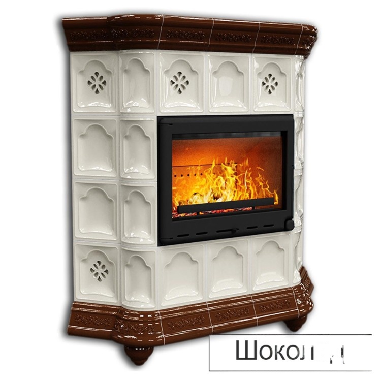 Изразцовая печь-камин КимрПечь Истра угловая с топкой Astov МЛ 700