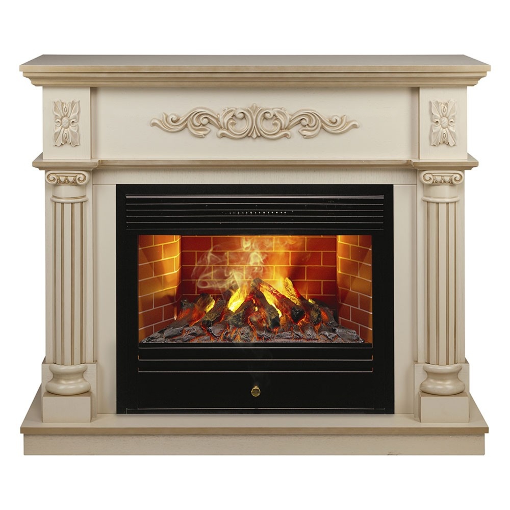 Каминокомплект RealFlame Silvia с очагом 3D Novara
