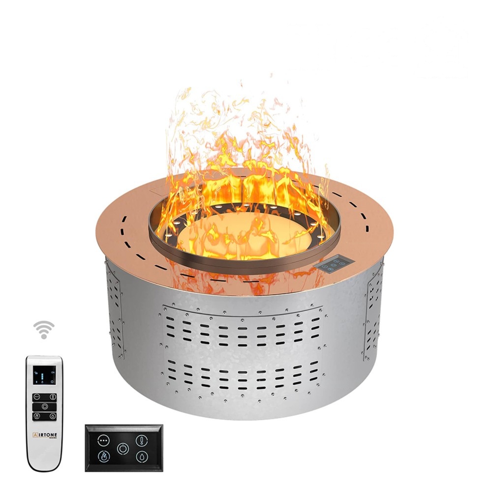 Электрический паровой камин Airtone Vepo Round (Rose Gold / Розовое золото-зеркало)