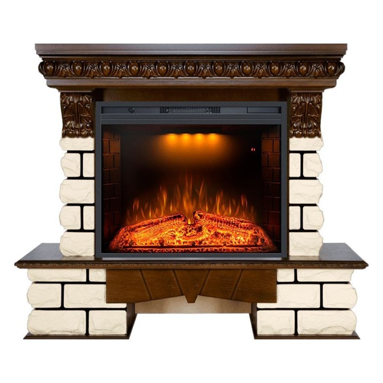 Каминокомплект Royal Flame Pierre Luxe Lord с очагом Emerald 28
