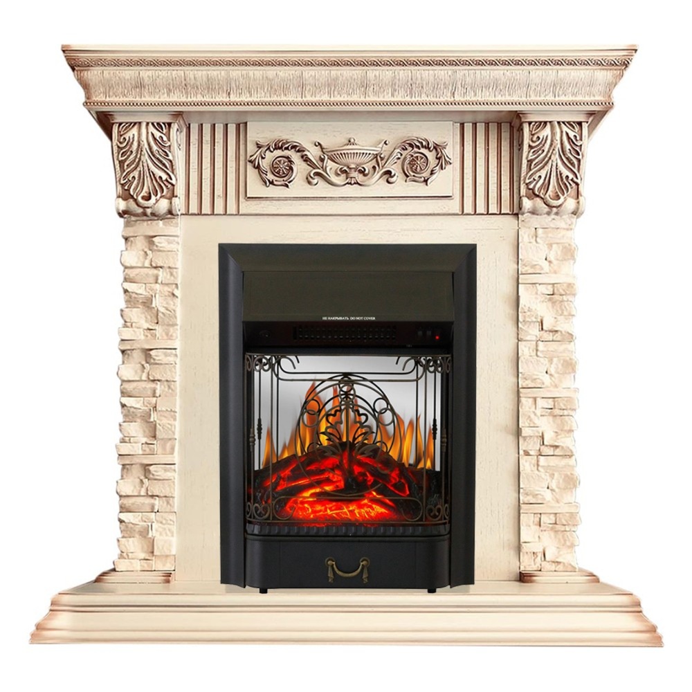 Каминокомплект Royal Flame Luxemburg сланец бежевый с очагом Majestic FX