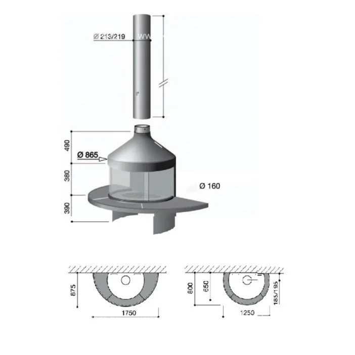 Газовый камин Focus OptiFocus 1250