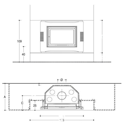 Каминная облицовка Piazzetta BREMA
