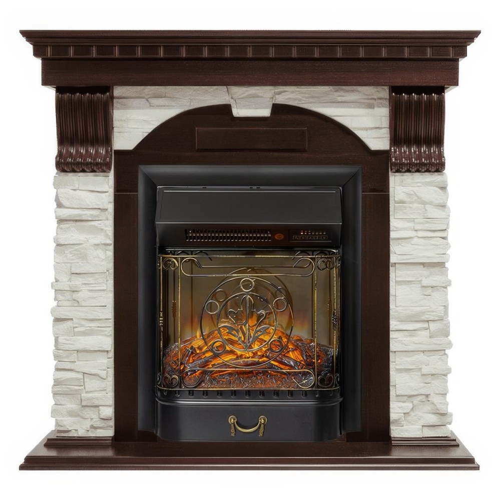 Каминокомплект Royal Flame Dublin с очагом Majestic FX M Black RC (угловой)