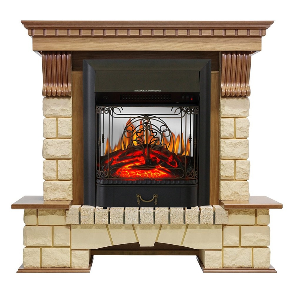Каминокомплект Royal Flame Pierre Luxe шампань с очагом Majestic FX
