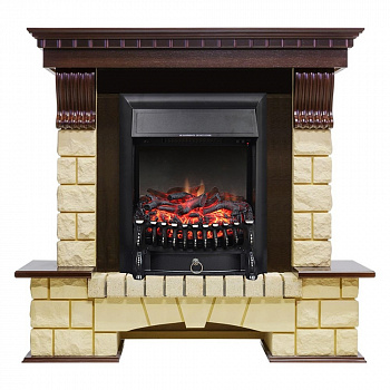 Каминокомплект Royal Flame Pierre Luxe шампань с очагом Fobos FX