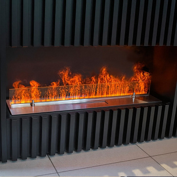 Электрический очаг Schones Feuer 3D FireLine 1500 RGB со стальной крышкой